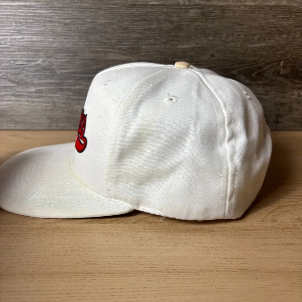 Vintage North High School Polars Hat Cap Snap Back White St Paul Minneapolis